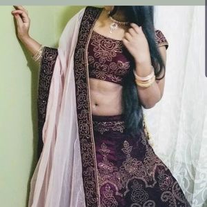 Exquisite Off Shoulder Indian Chanya Choli lehenga